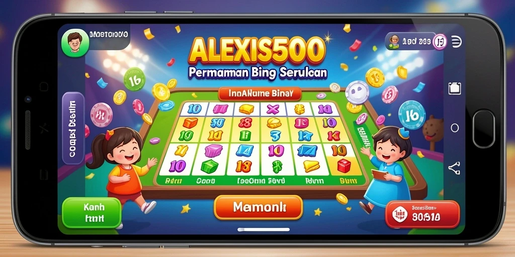 Tampilan gameplay Bingo yang seru di ALEXIS500.
