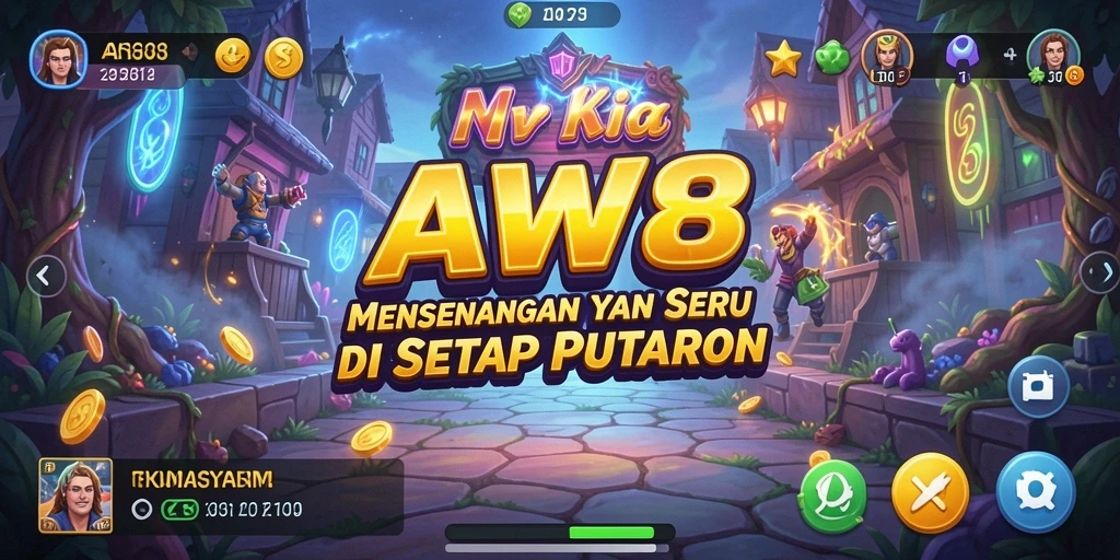 Tampilan gameplay AW8 yang menyenangkan dan interaktif.