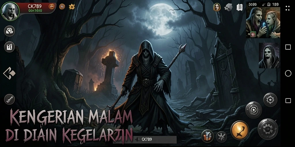 Gameplay CK789 yang menegangkan dengan suasana Horror yang mencekam.