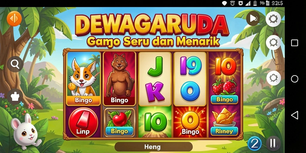 Tampilan gameplay DEWAGARUDA yang mengasyikkan dan interaktif.