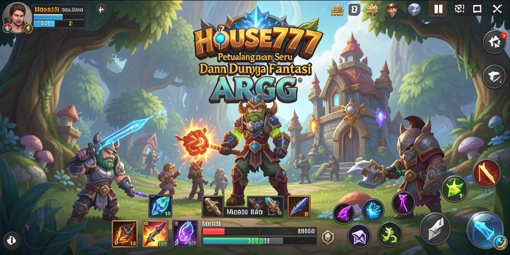 Gameplay seru di dalam dunia fantasi HOUSE777 dengan battle yang menegangkan.