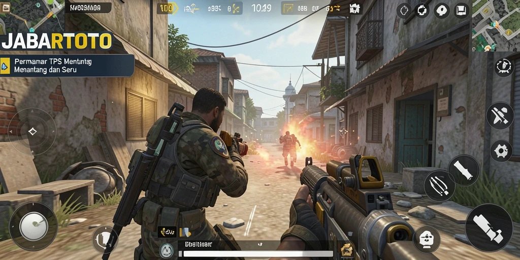 Gameplay seru dalam JABARTOTO dengan aksi menembak.