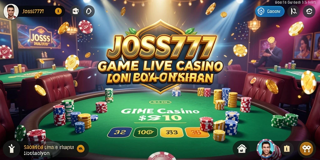 Tampilan menarik dari gameplay Live Casino di JOSS777.