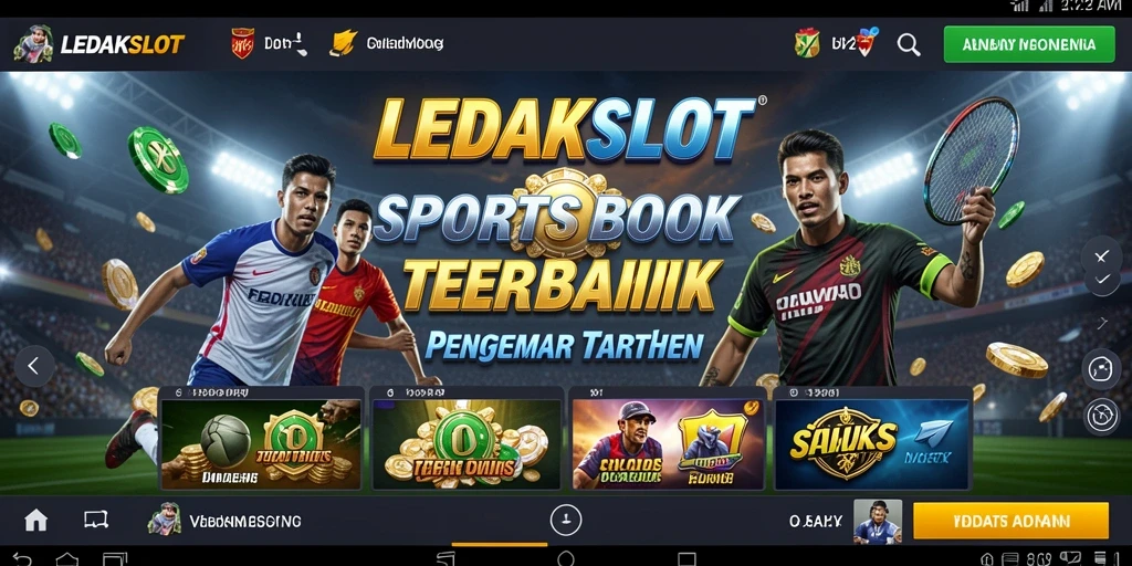 Tampilan gameplay menarik dari aplikasi Sportsbook LEDAKSLOT.