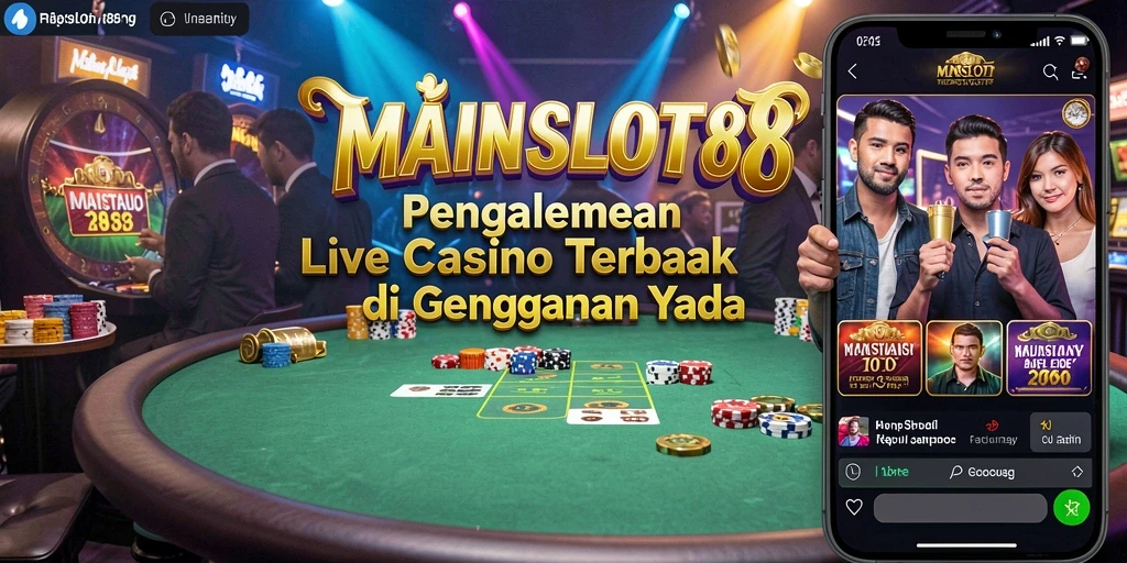 Tampilan gameplay Live Casino yang mendebarkan dan interaktif di MAINSLOT88.