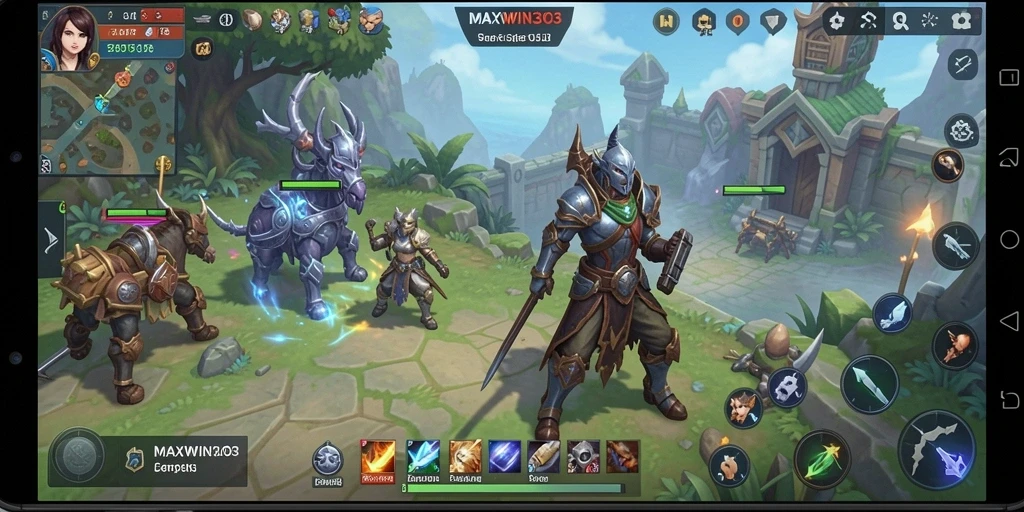Tampilan gameplay seru MAXWIN303 yang memukau.