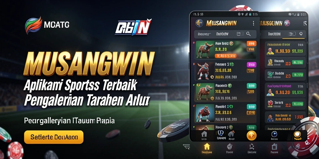 Screenshot utama MUSANGWIN menampilkan sensasi taruhan olahraga yang menarik.