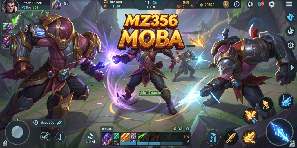 Tampilan gameplay seru MZ356 dengan pertarungan strategis antar pemain.