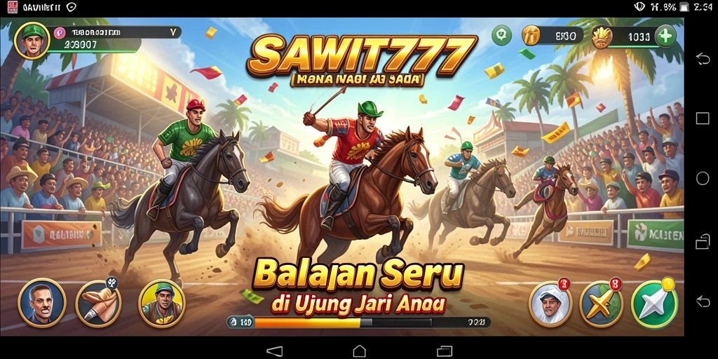 Gameplay seru dan mendebarkan di SAWIT777, siap untuk balapan.
