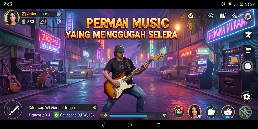 Tampilan gameplay interaktif dari ZK3 yang menyenangkan.